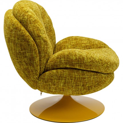 Fauteuil pivotant Cosy jaune Kare Design