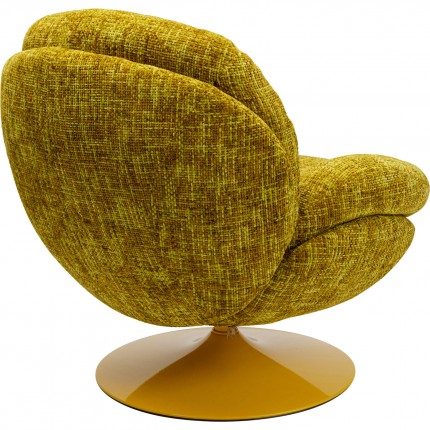 Fauteuil pivotant Cosy jaune Kare Design