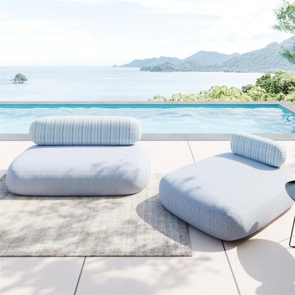 Méridienne de jardin Marlin bleue Kare Design