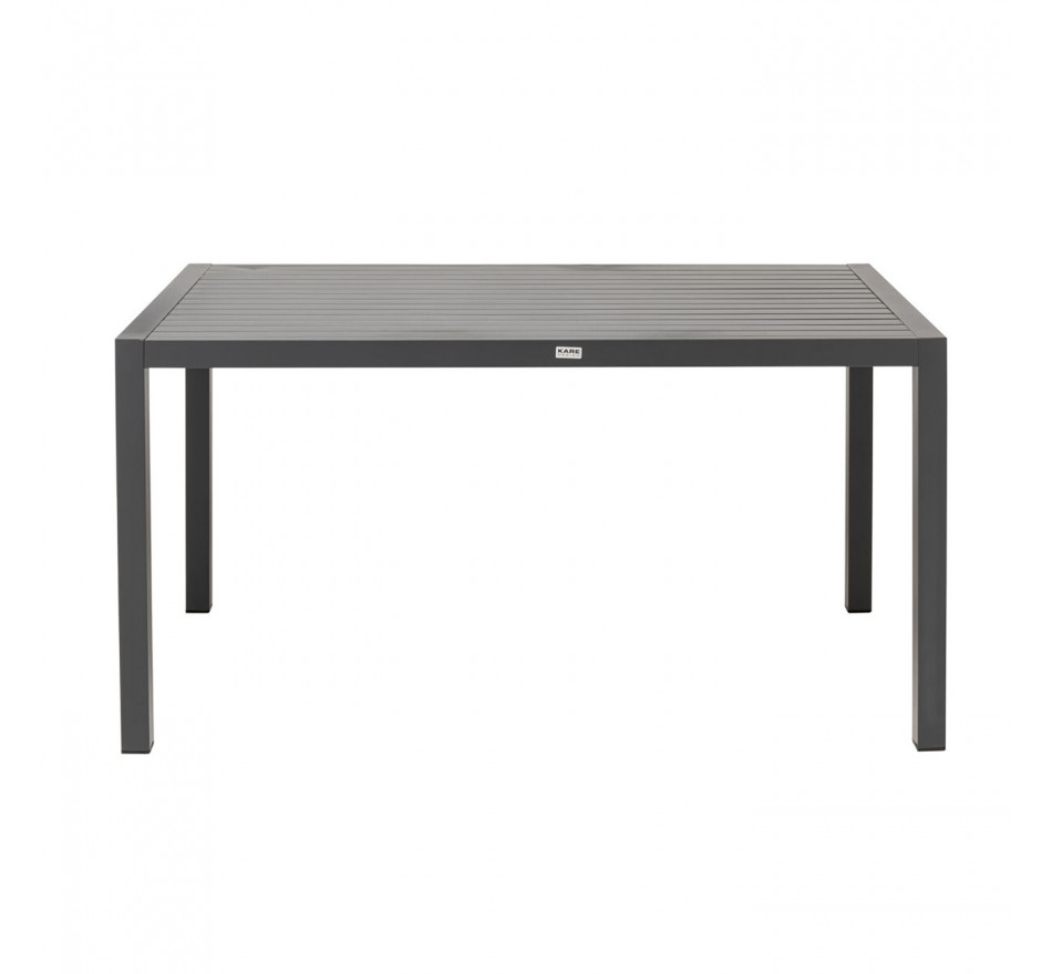 Table de jardin Madagascar 140x80cm noire Kare Design Table de jardin Madagascar 140x80cm noire Kare Design