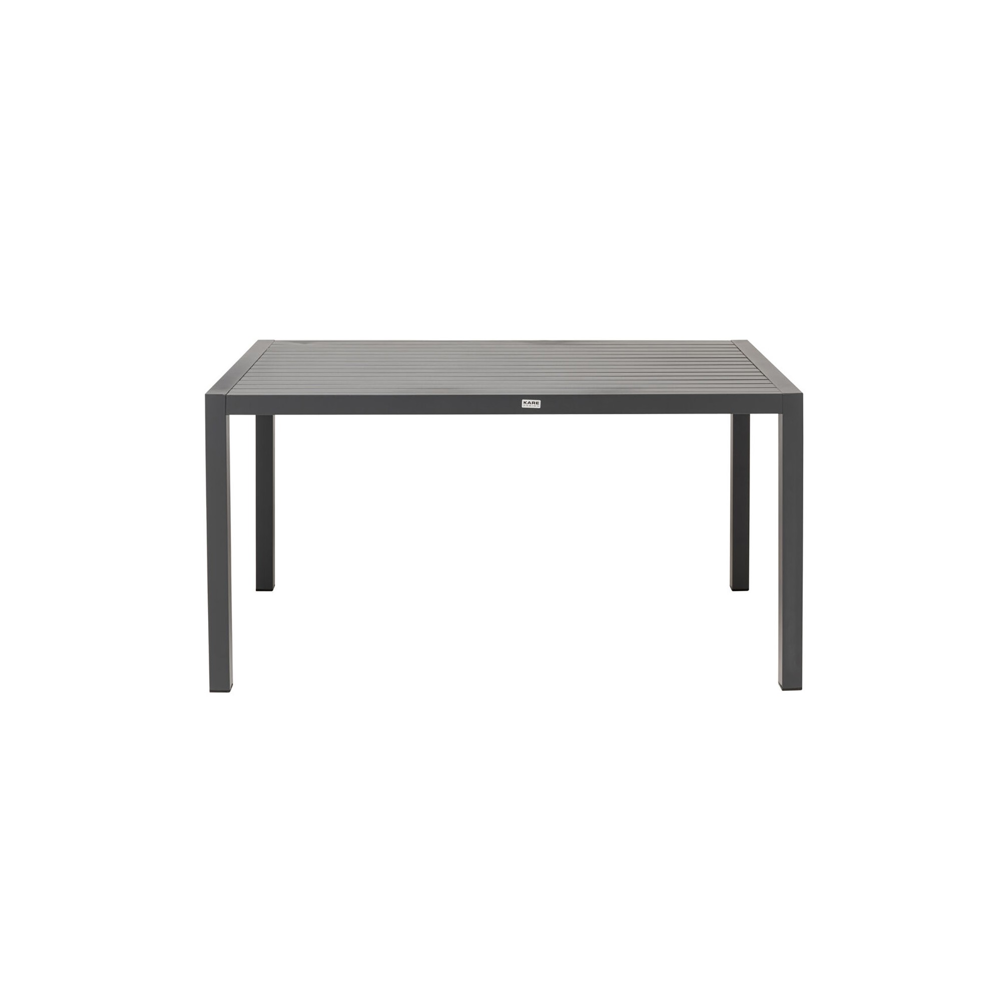 Table de jardin Madagascar 140x80cm noire Kare Design