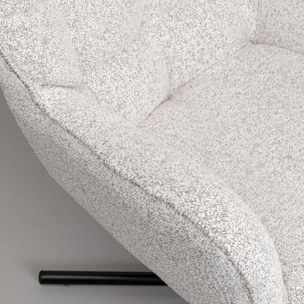 Fauteuil pivotant Oscar gris Kare Design