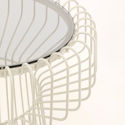 Table d'appoint Lisboa 38cm beige Kare Design