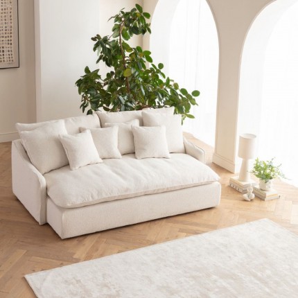 Sofa Boheme 3-seater cream Kare Design
