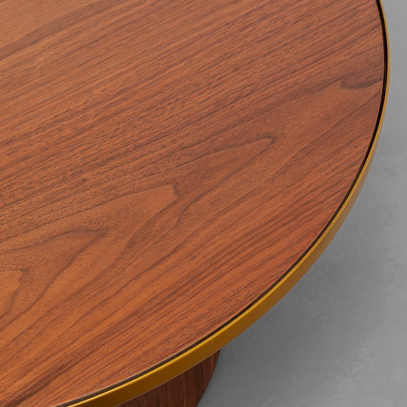 Table basse ronde en noyer - Cono - Kare Design
