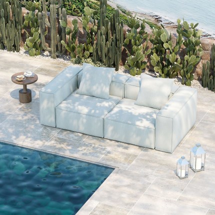 Outdoor Sofa Korali Beach 2-Seater blue Kare Design