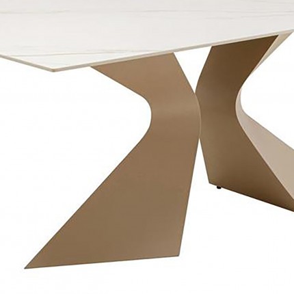 Console Gloria 140x45cm ceramic beige Kare Design