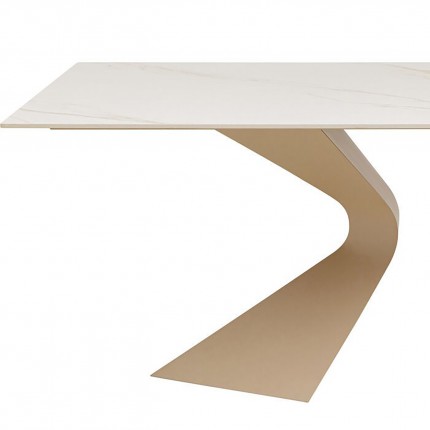 Console Gloria 140x45cm ceramic beige Kare Design