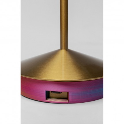 Table Lamp Swirl Gold Sunset Kare Design