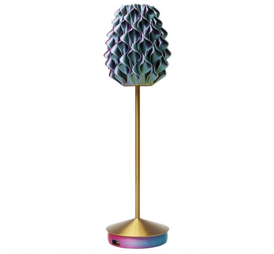 Table Lamp Swirl Sunset gold Kare Design Table Lamp Swirl Sunset gold Kare Design