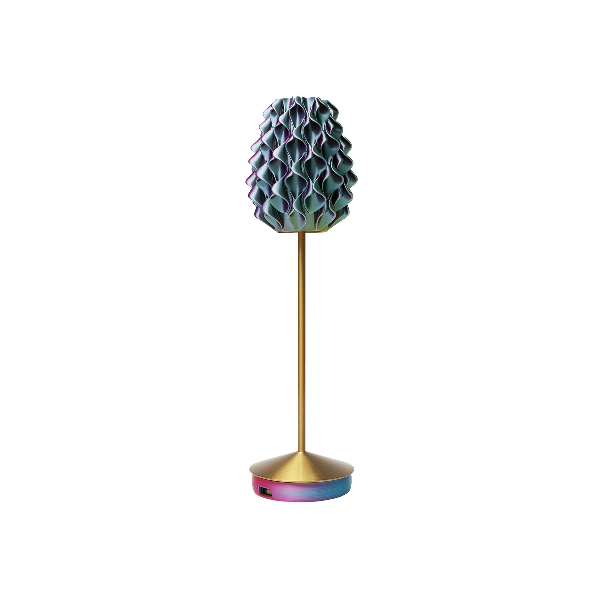 Lampe Swirl Sunset dorée Kare Design