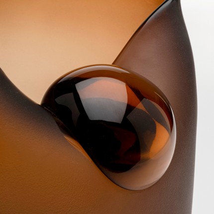 Vase Buckle 21cm brown Kare Design
