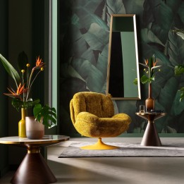Fauteuil pivotant jaune - Cosy - Kare Design