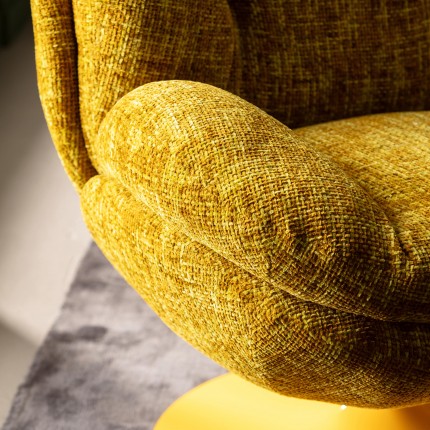 Swivel Armchair Cosy yellow Kare Design