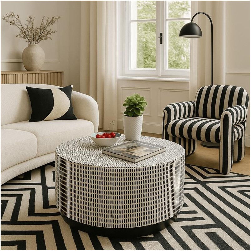 Coffee table Piano Ø76cm Kare Design