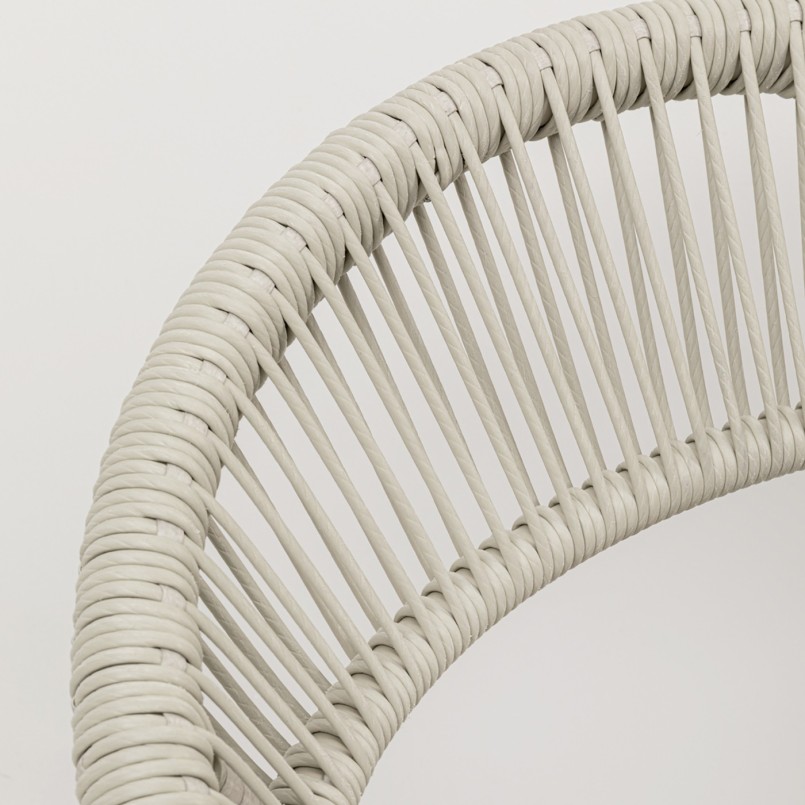 Chaise de jardin avec accoudoirs beige - Palma - Kare Design