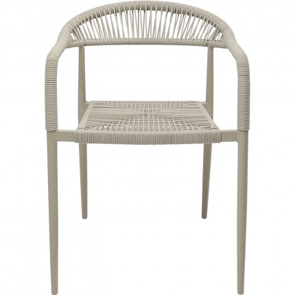 Outdoor chair with armrests Palma beige Kare Design