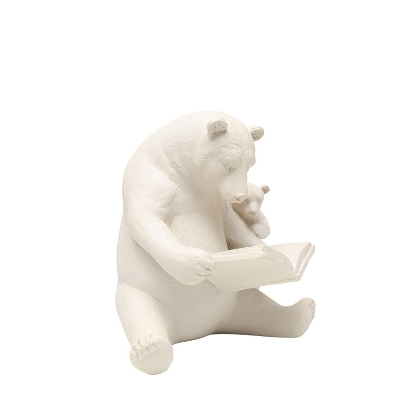 Figurine décorative Reading Bears greige