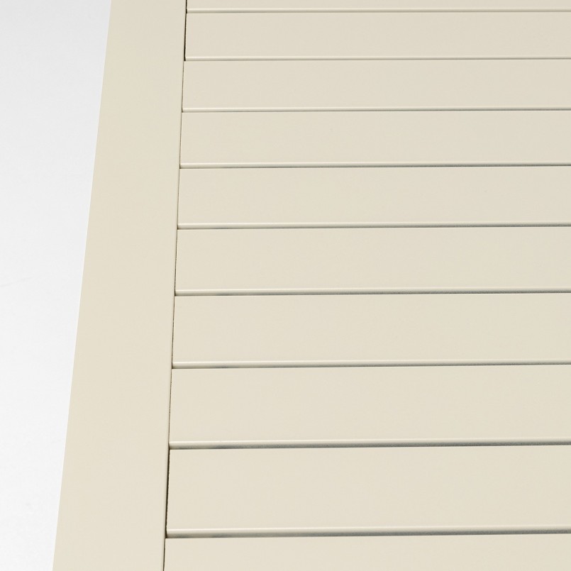 Table de jardin en acier beige - Madagascar - Kare Design