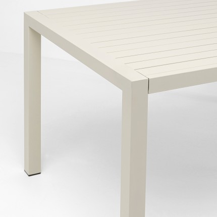 Table de jardin Madagascar 140x80cm grise Kare Design