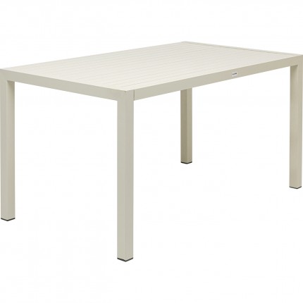 Table de jardin Madagascar 140x80cm beige Kare Design