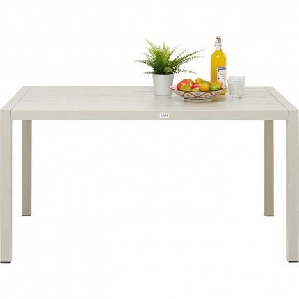Table de jardin Madagascar 140x80cm beige Kare Design