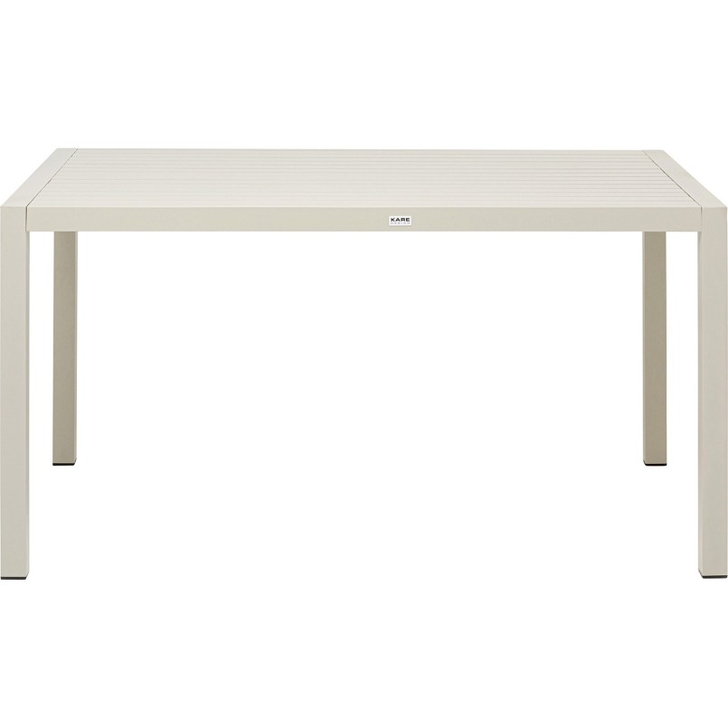 Table de jardin en acier beige - Madagascar - Kare Design