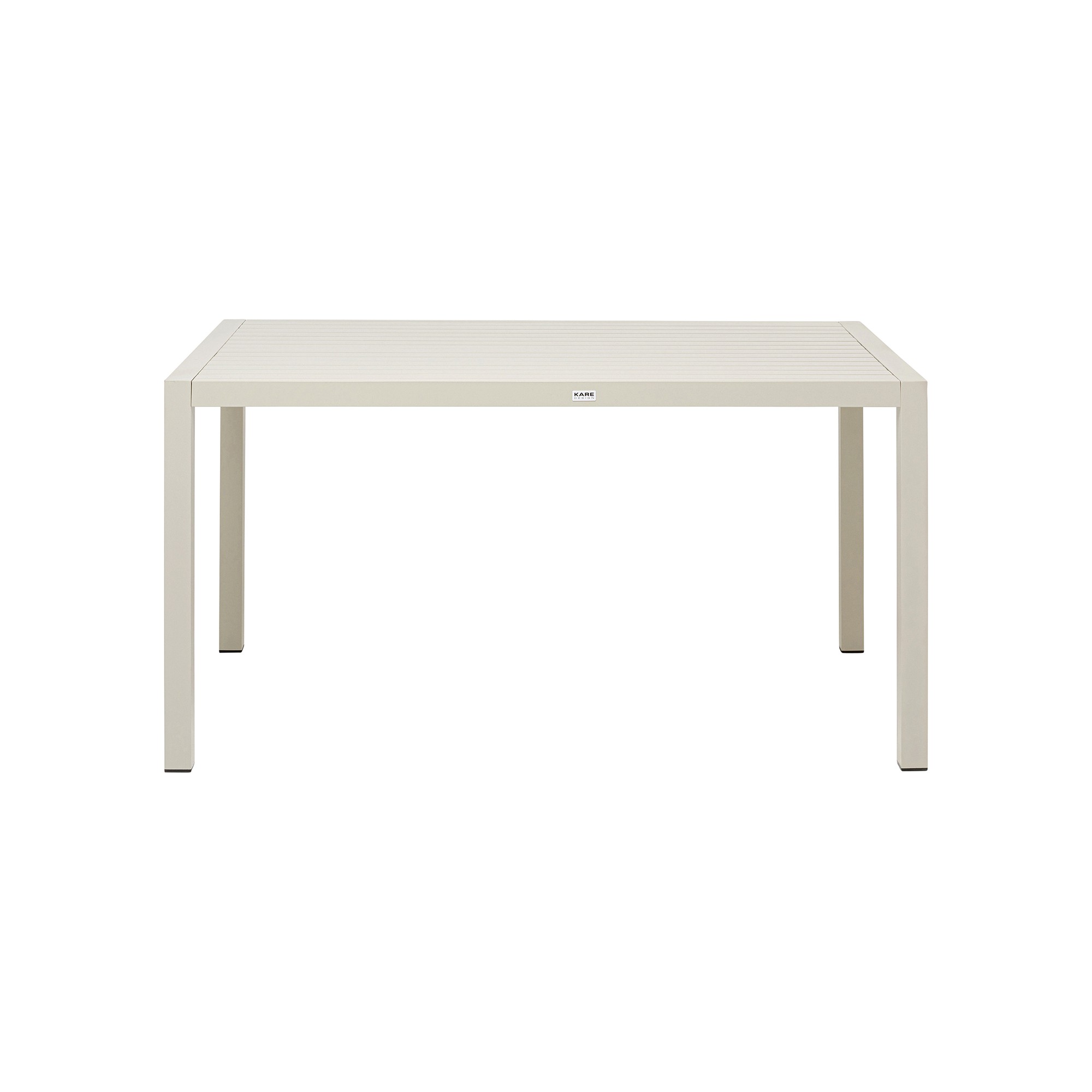 Table de jardin Madagascar 140x80cm grise Kare Design
