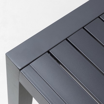 Table de jardin Madagascar 140x80cm noire Kare Design