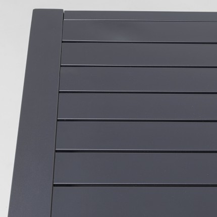 Table de jardin Madagascar 140x80cm noire Kare Design