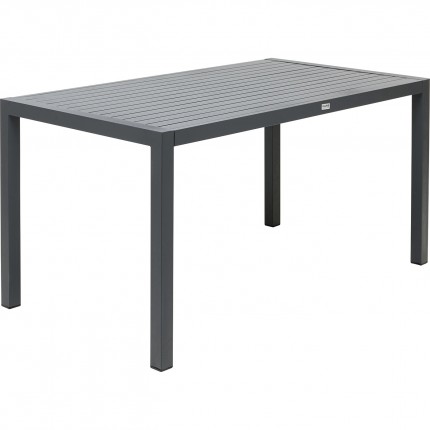 Table de jardin Madagascar 140x80cm noire Kare Design