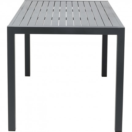 Table de jardin Madagascar 140x80cm noire Kare Design