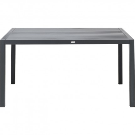 Table de jardin Madagascar 140x80cm noire Kare Design