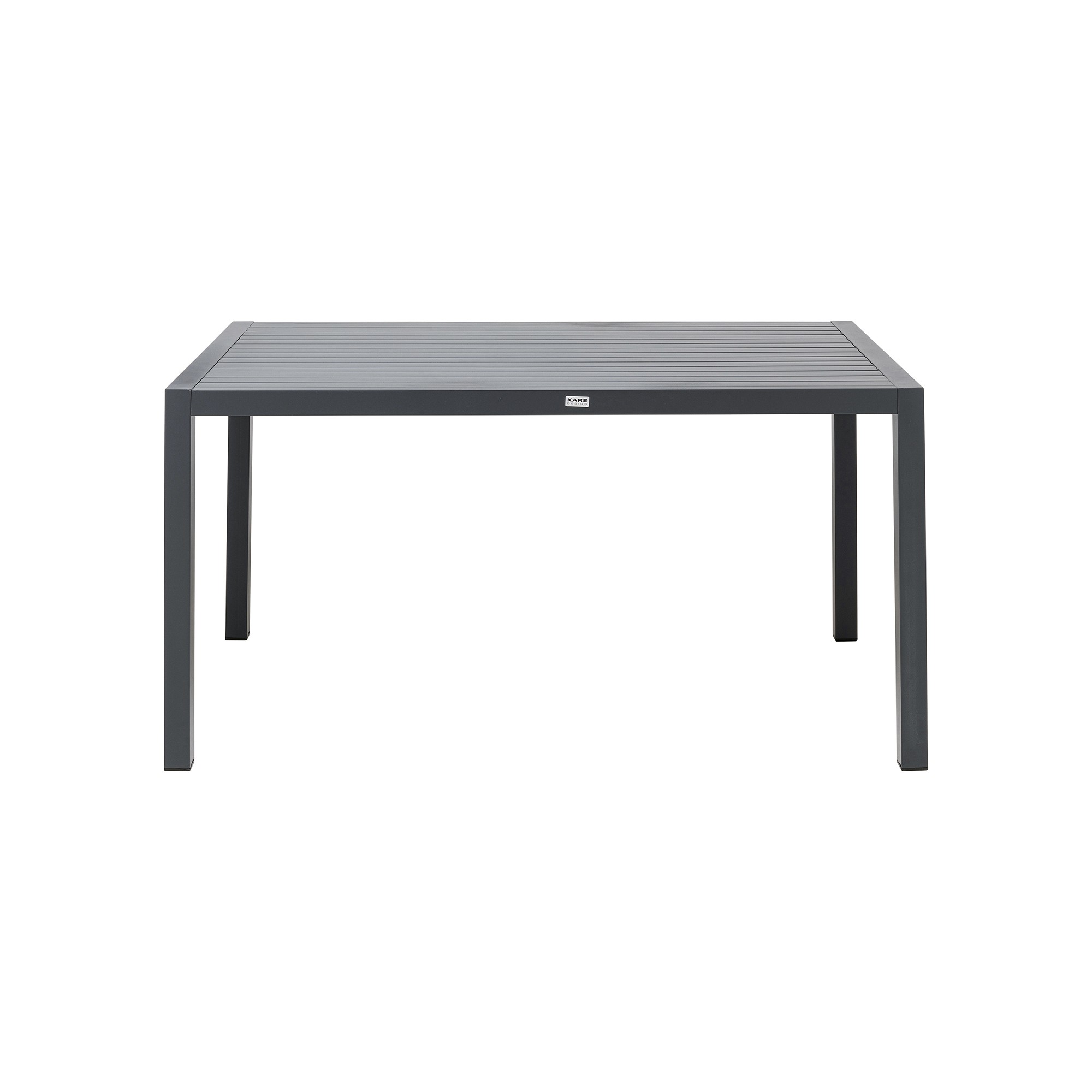 Table de jardin Madagascar 140x80cm noire Kare Design