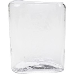Vase plat transparent - Toja - Kare Design