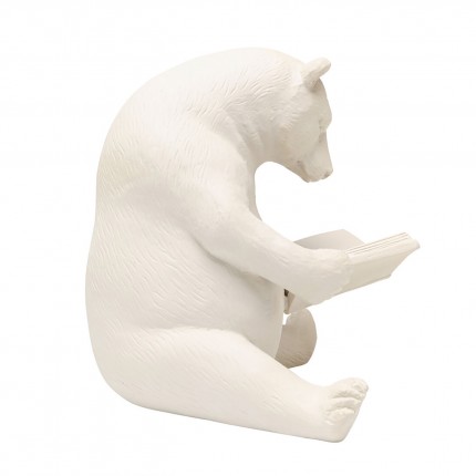 Déco ours lecture beige Kare Design