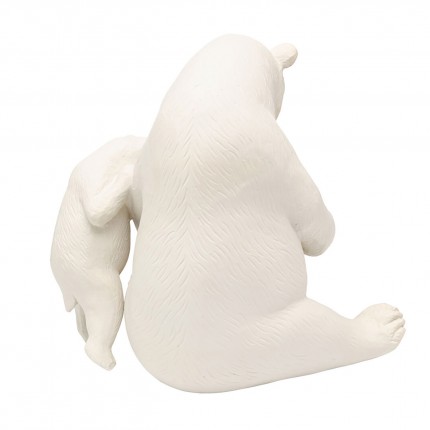 Déco ours lecture beige Kare Design