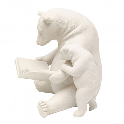 Déco ours lecture beige Kare Design