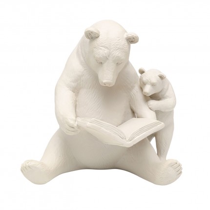 Déco ours lecture beige Kare Design