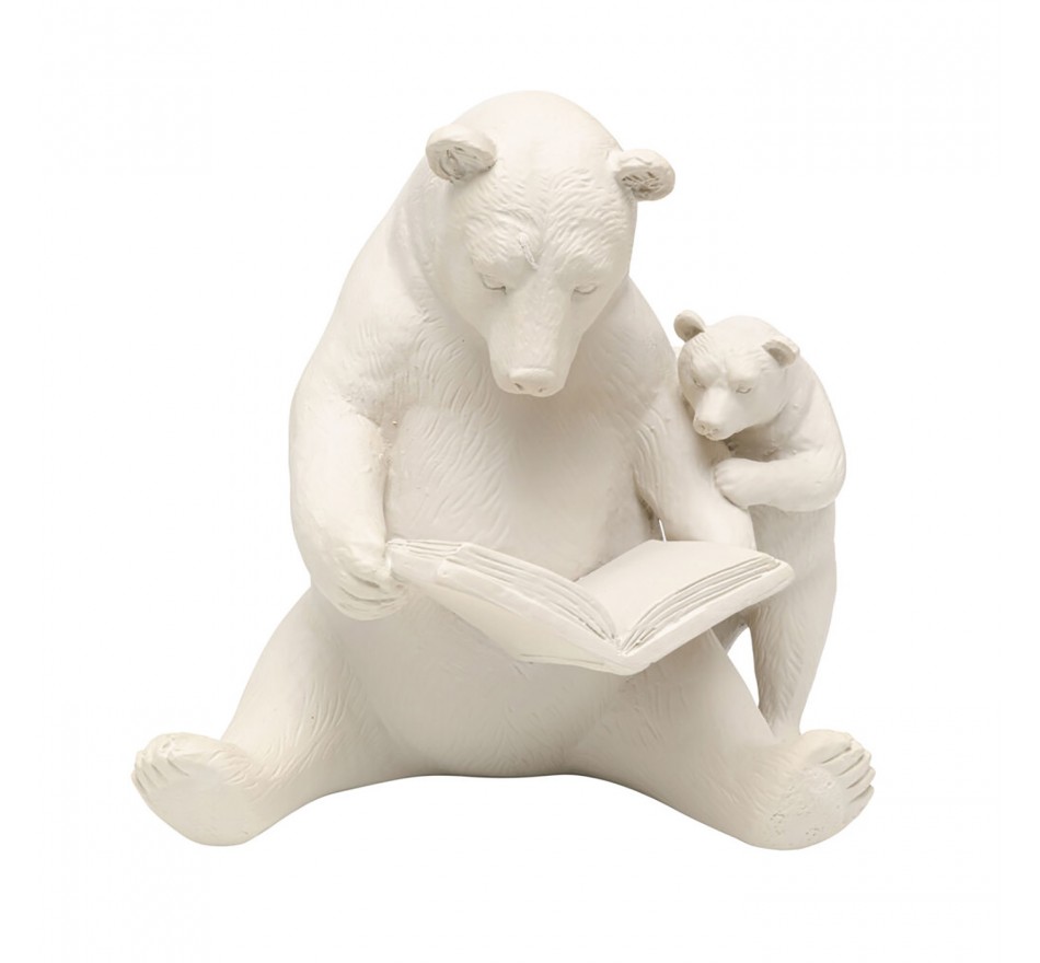 Déco ours lecture beige Kare Design Déco ours lecture beige Kare Design