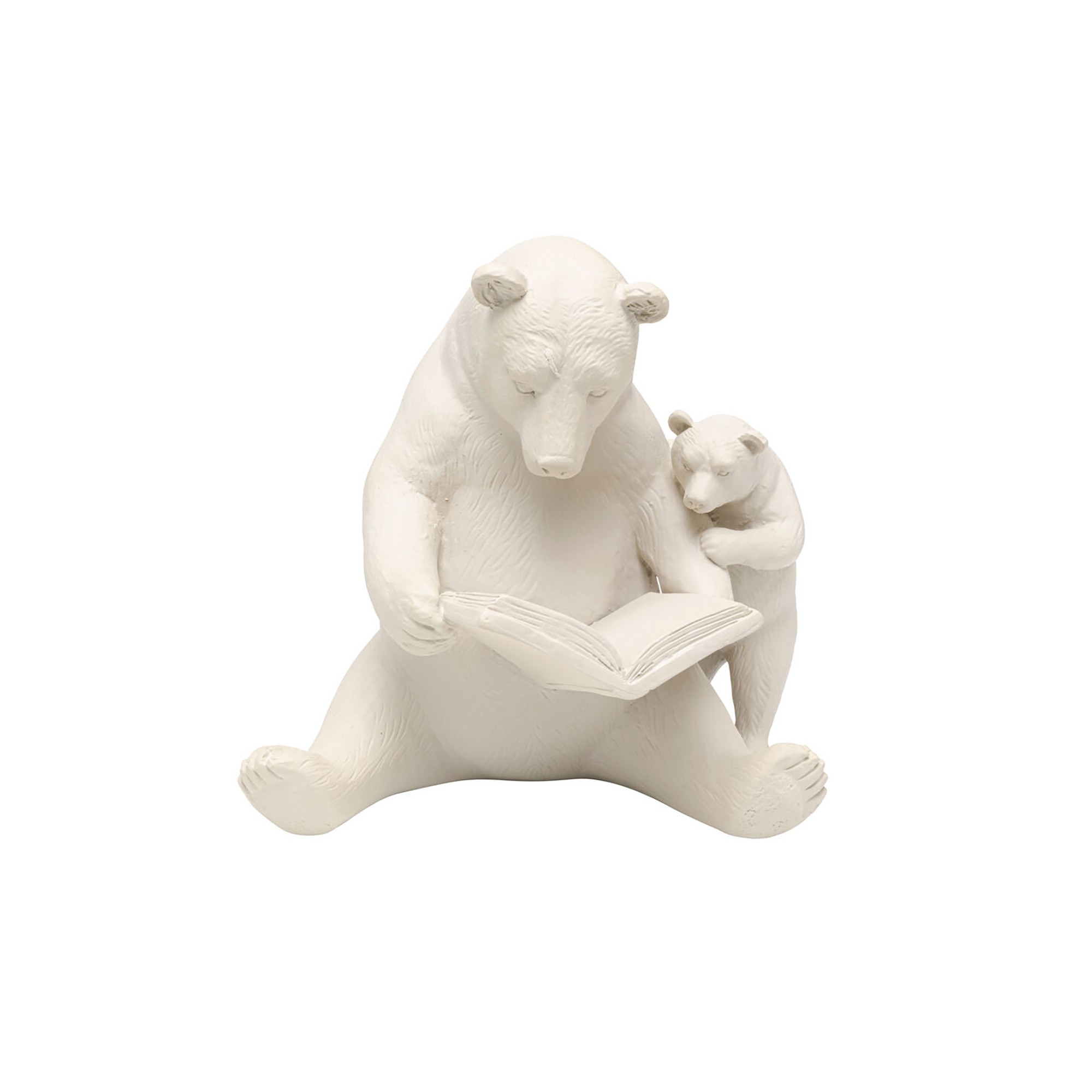 Déco ours lecture beige Kare Design