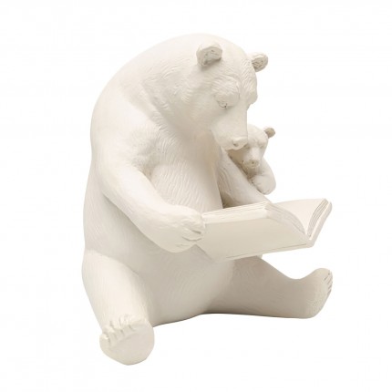 Déco ours lecture beige Kare Design
