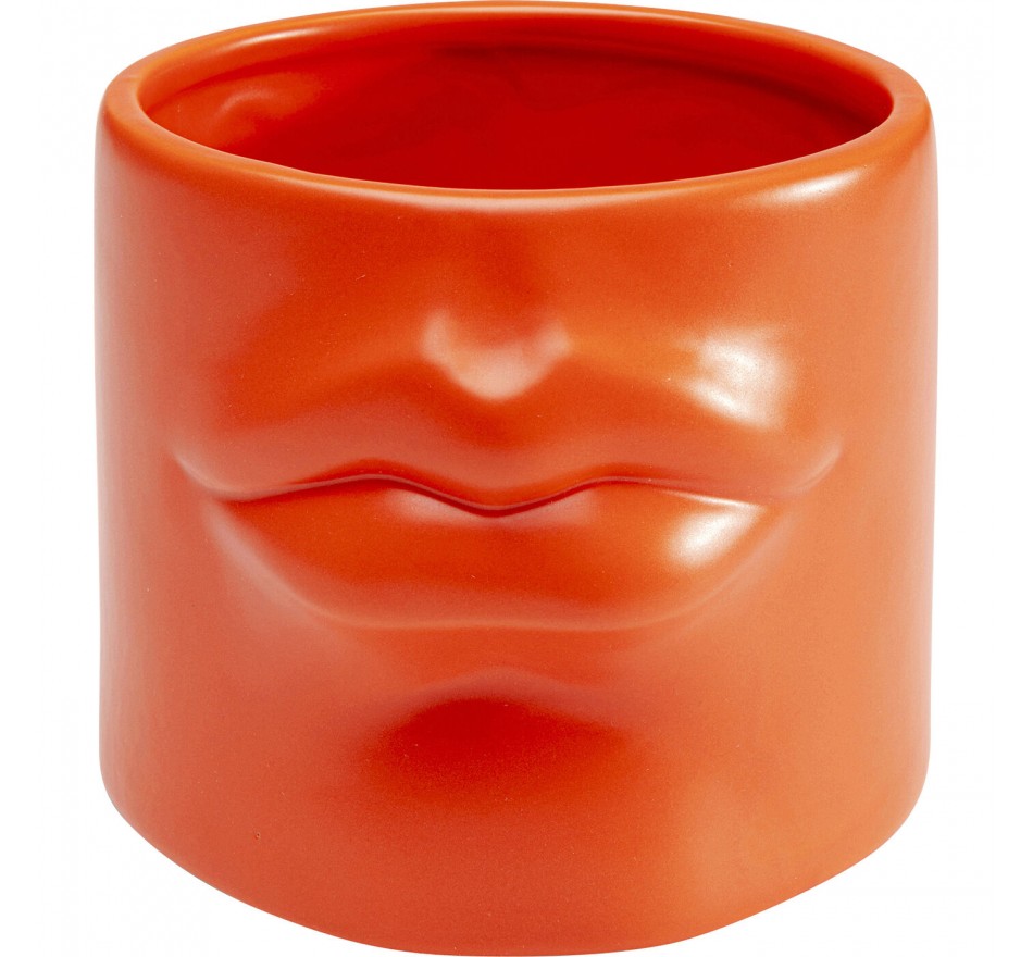 Vase lèvres 12cm orange Kare Design Vase lèvres 12cm orange Kare Design