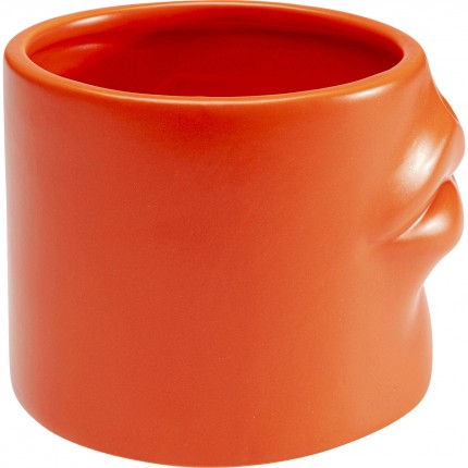 Vase lèvres 12cm orange Kare Design