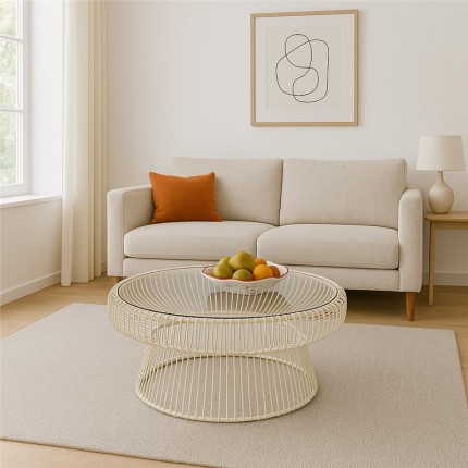 Table basse Lisboa 86cm beige Kare Design