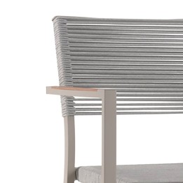Bar stool Aruba grey teak Gescova