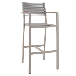 Bar stool Aruba grey teak Gescova