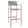 Tabouret de bar de jardin gris - Aruba - Gescova