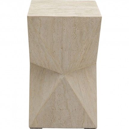 Table d'appoint Travertino Triangle Kare Design