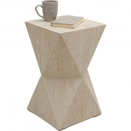 Table d'appoint Travertino Triangle Kare Design